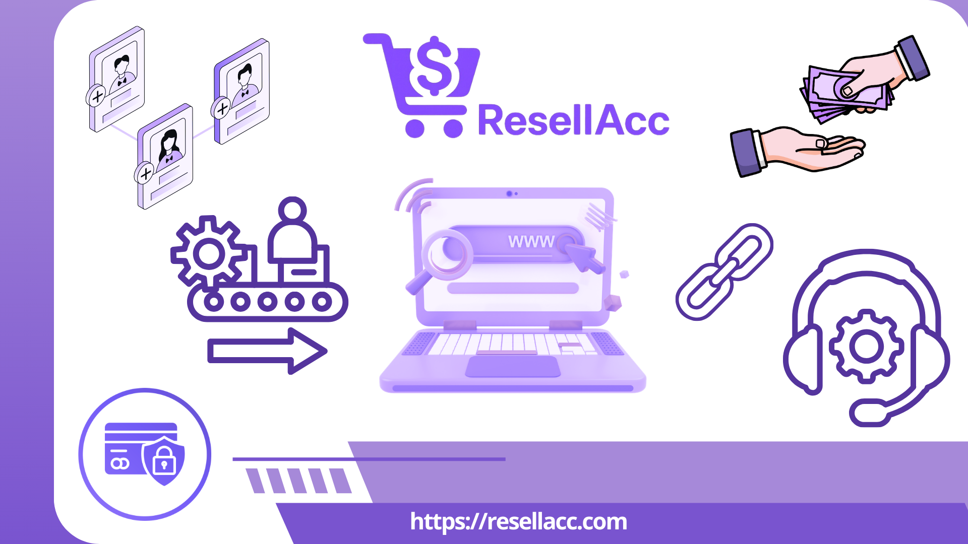 Resellacc.com - The Best Place to Build a White Label Account Selling Website